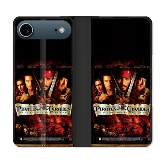 Housse cuir portefeuille Pour Iphone 17 Air Pirate Des Caraibes
