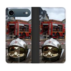 Housse cuir portefeuille Pour Iphone 17 Air Pompier Casque Camion