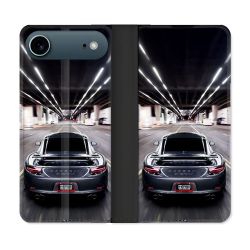 Housse cuir portefeuille Pour Iphone 17 Air Porsche 911