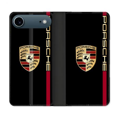 Housse cuir portefeuille Pour Iphone 17 Air Porsche Line