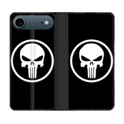 Housse cuir portefeuille Pour Iphone 17 Air Punisher