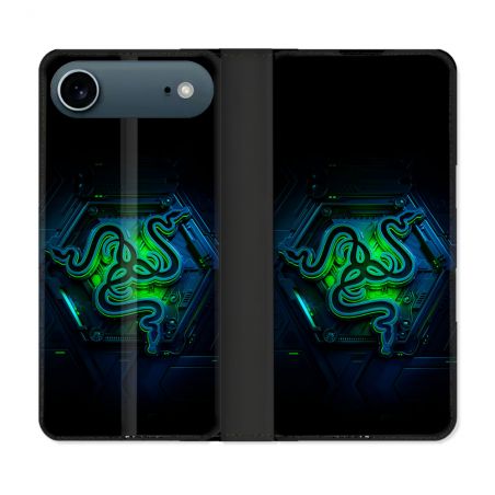 Housse cuir portefeuille Pour Iphone 17 Air Razer