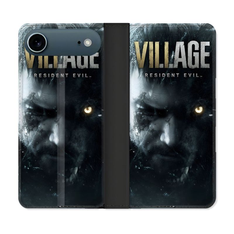 Housse cuir portefeuille Pour Iphone 17 Air Resident Evil