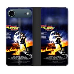 Housse cuir portefeuille Pour Iphone 17 Air Retour Vers Le Futur Affiche