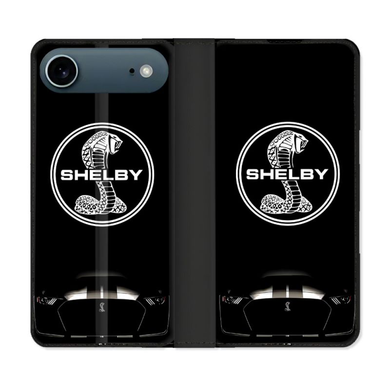 Housse cuir portefeuille Pour Iphone 17 Air Shelby