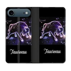 Housse cuir portefeuille Pour Iphone 17 Air Signe Zodiaque 2 Taureau