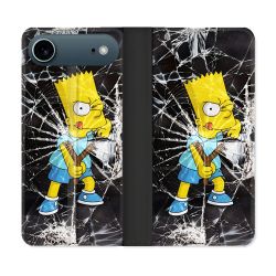 Housse cuir portefeuille Pour Iphone 17 Air Simpson Bart