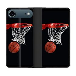 Housse cuir portefeuille Pour Iphone 17 Air Sport Basket Panier