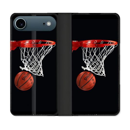 Housse cuir portefeuille Pour Iphone 17 Air Sport Basket Panier