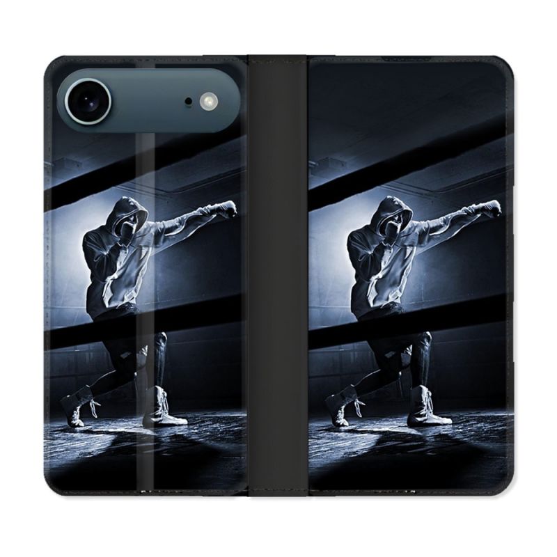 Housse cuir portefeuille Pour Iphone 17 Air Sport Boxe Poing