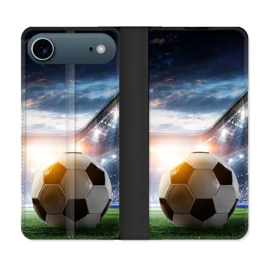 Housse cuir portefeuille Pour Iphone 17 Air Sport Football Stade