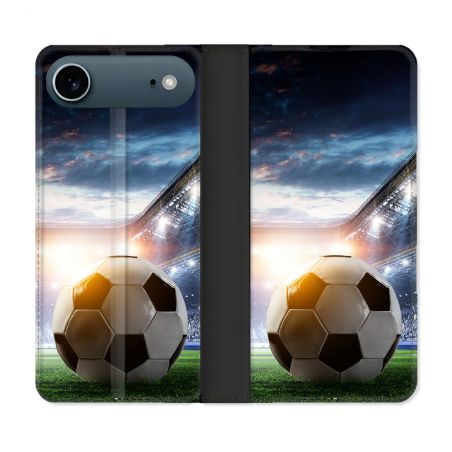 Housse cuir portefeuille Pour Iphone 17 Air Sport Football Stade
