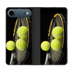 Housse cuir portefeuille Pour Iphone 17 Air Sport Tennis Balls