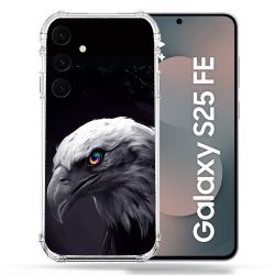 Coque Renforcée Pour Samsung Galaxy S25 FE Animal Aigle Royal Noir