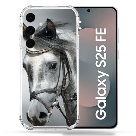 Coque Renforcée Pour Samsung Galaxy S25 FE Animal Cheval Blanc