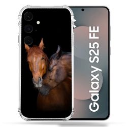 Coque Renforcée Pour Samsung Galaxy S25 FE Animal Cheval Marron