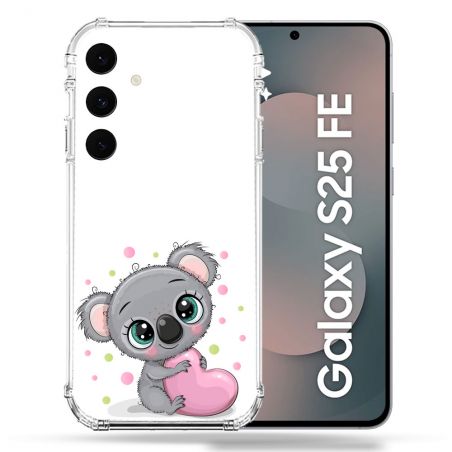 Coque Renforcée Pour Samsung Galaxy S25 FE Animal Koala Cœur