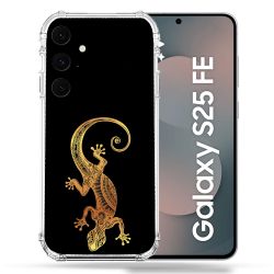 Coque Renforcée Pour Samsung Galaxy S25 FE Animal Lezard Noir
