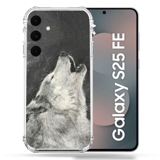 Coque Renforcée Pour Samsung Galaxy S25 FE Animal Loup Hurlement