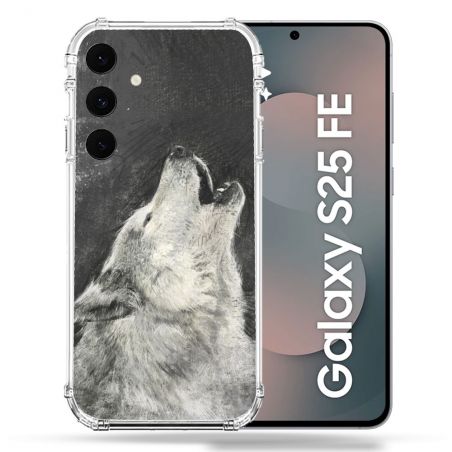 Coque Renforcée Pour Samsung Galaxy S25 FE Animal Loup Hurlement