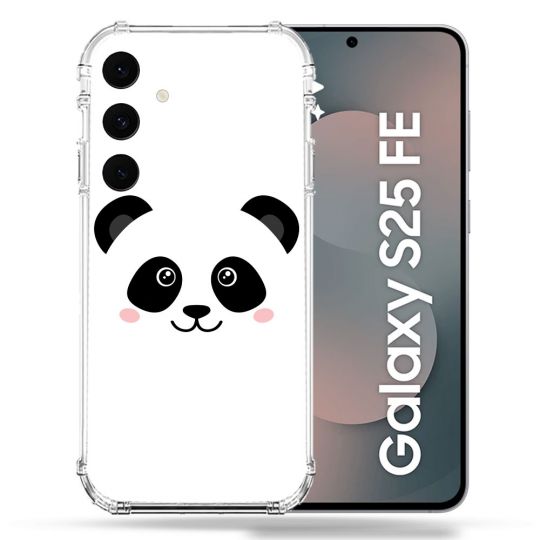 Coque Renforcée Pour Samsung Galaxy S25 FE Animal Panda Blanc