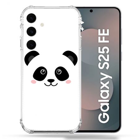 Coque Renforcée Pour Samsung Galaxy S25 FE Animal Panda Blanc