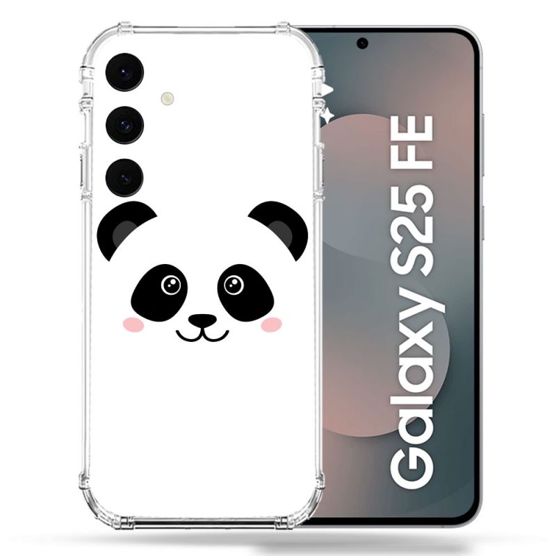 Coque Renforcée Pour Samsung Galaxy S25 FE Animal Panda Blanc