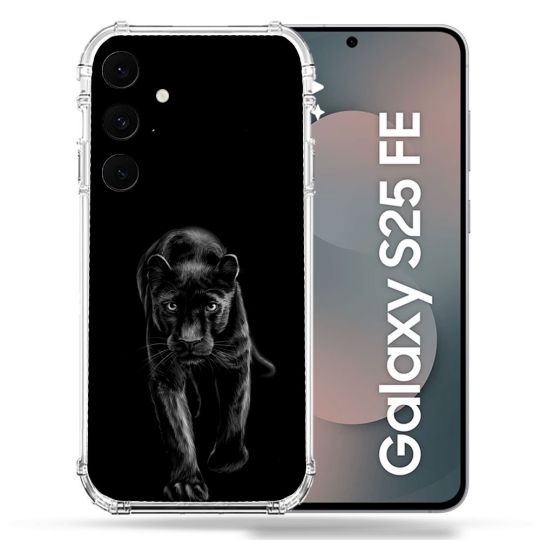 Coque Renforcée Pour Samsung Galaxy S25 FE Animal Panthère Noire
