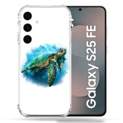 Coque Renforcée Pour Samsung Galaxy S25 FE Animal Tortue Blanche multicolore