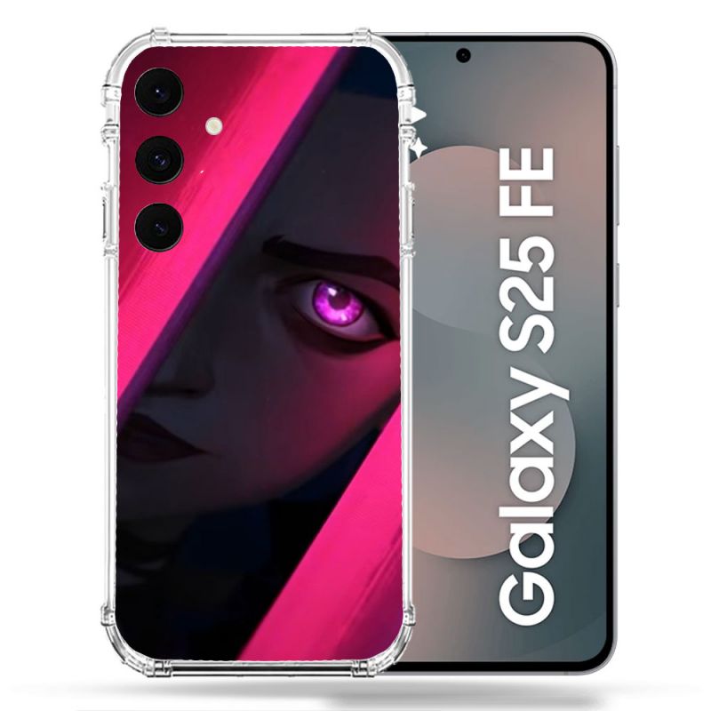 Coque Renforcée Pour Samsung Galaxy S25 FE Arcane Jinx Rose