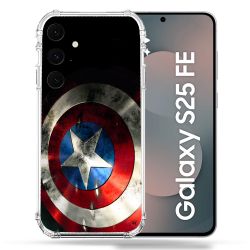 Coque Renforcée Pour Samsung Galaxy S25 FE Captain America Bouclier