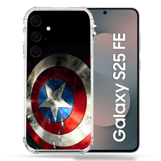 Coque Renforcée Pour Samsung Galaxy S25 FE Captain America Bouclier