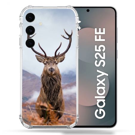 Coque Renforcée Pour Samsung Galaxy S25 FE Chasse Chevreuil Montagne