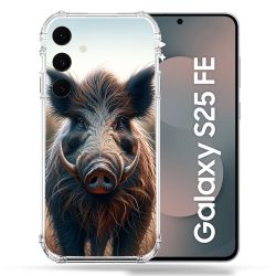 Coque Renforcée Pour Samsung Galaxy S25 FE Chasse Sanglier Attaque