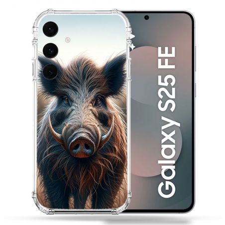 Coque Renforcée Pour Samsung Galaxy S25 FE Chasse Sanglier Attaque