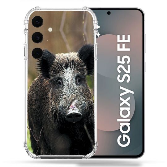 Coque Renforcée Pour Samsung Galaxy S25 FE Chasse Sanglier bois