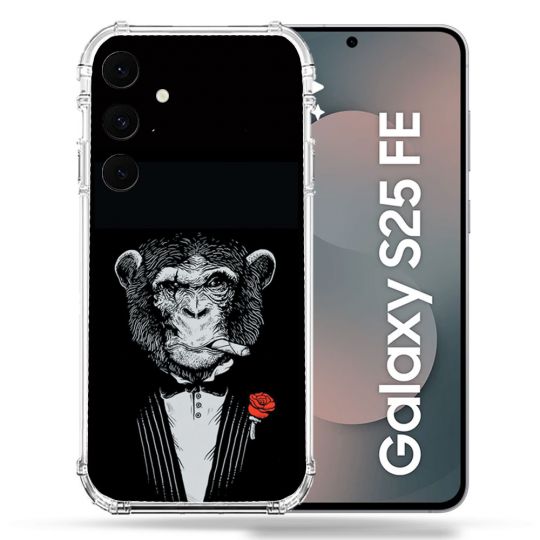 Coque Renforcée Pour Samsung Galaxy S25 FE Decale Singe Mafia