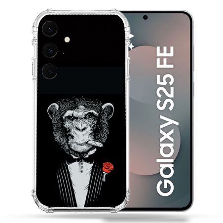 Coque Renforcée Pour Samsung Galaxy S25 FE Decale Singe Mafia