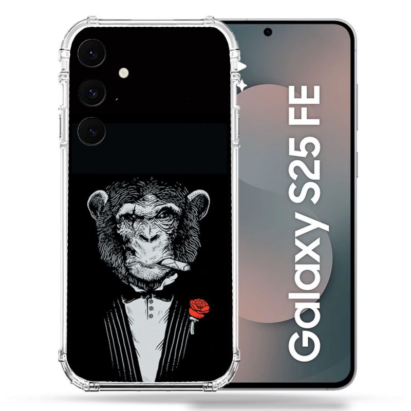Coque Renforcée Pour Samsung Galaxy S25 FE Decale Singe Mafia