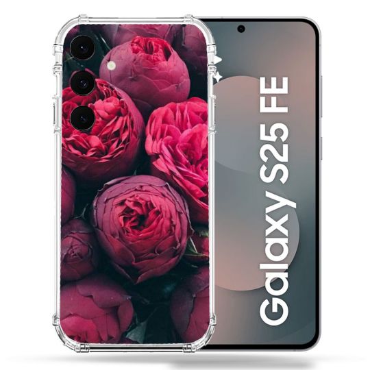 Coque Renforcée Pour Samsung Galaxy S25 FE Fleur Pivoine