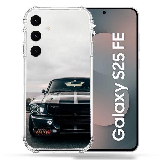 Coque Renforcée Pour Samsung Galaxy S25 FE Ford Mustang GT500 Vintage