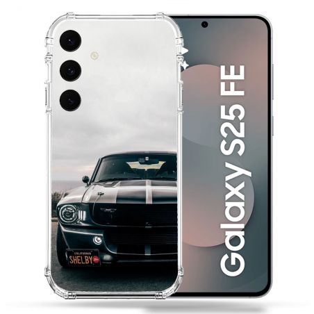 Coque Renforcée Pour Samsung Galaxy S25 FE Ford Mustang GT500 Vintage