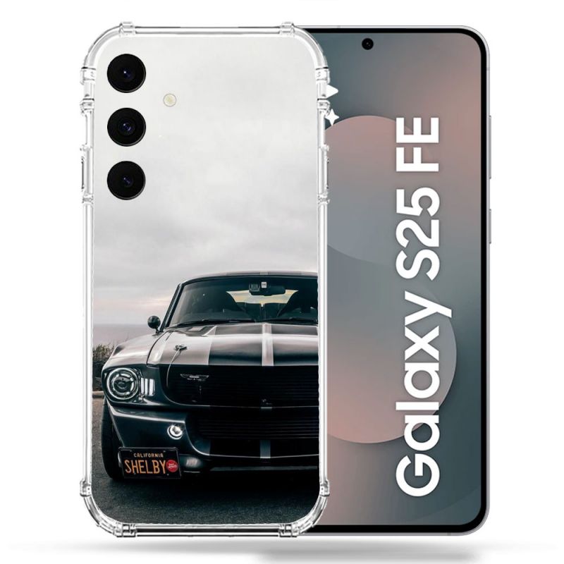 Coque Renforcée Pour Samsung Galaxy S25 FE Ford Mustang GT500 Vintage