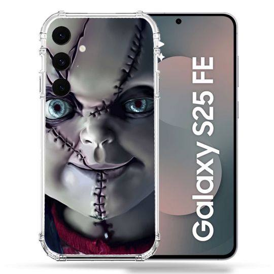 Coque Renforcée Pour Samsung Galaxy S25 FE Horreur Chucky Cicatrice
