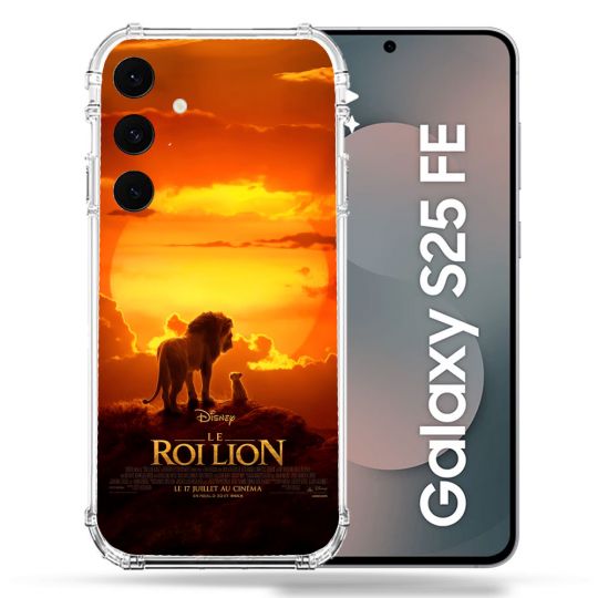 Coque Renforcée Pour Samsung Galaxy S25 FE Le Roi Lion Affiche