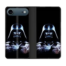 Housse cuir portefeuille Pour Iphone 17 Air Star Wars - Dark Vador Noir