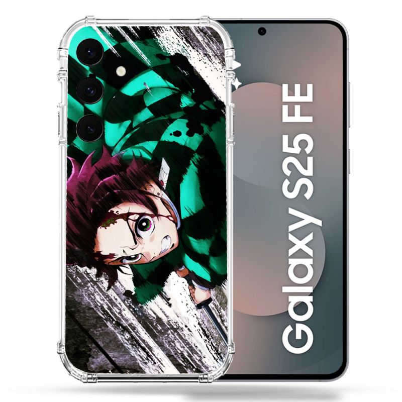 Coque Renforcée Pour Samsung Galaxy S25 FE Manga Demon Slayer Tanjiro