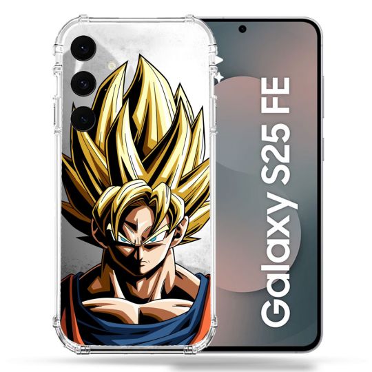 Coque Renforcée Pour Samsung Galaxy S25 FE Manga Dragon Ball Sangoku Portrait