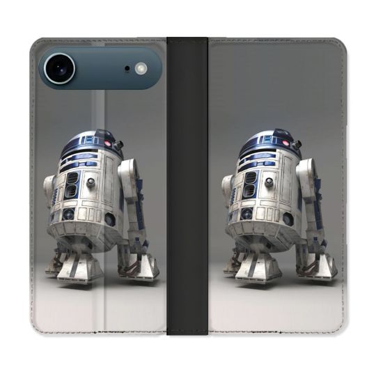 Housse cuir portefeuille Pour Iphone 17 Air Star Wars - R2D2