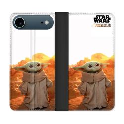 Housse cuir portefeuille Pour Iphone 17 Air Star Wars - Yoda bebe soleil